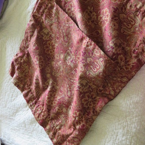 XLONG PILLOW SHAM SET OF TWO/BROWN VELVET RUST GOL - Picture 6 of 8